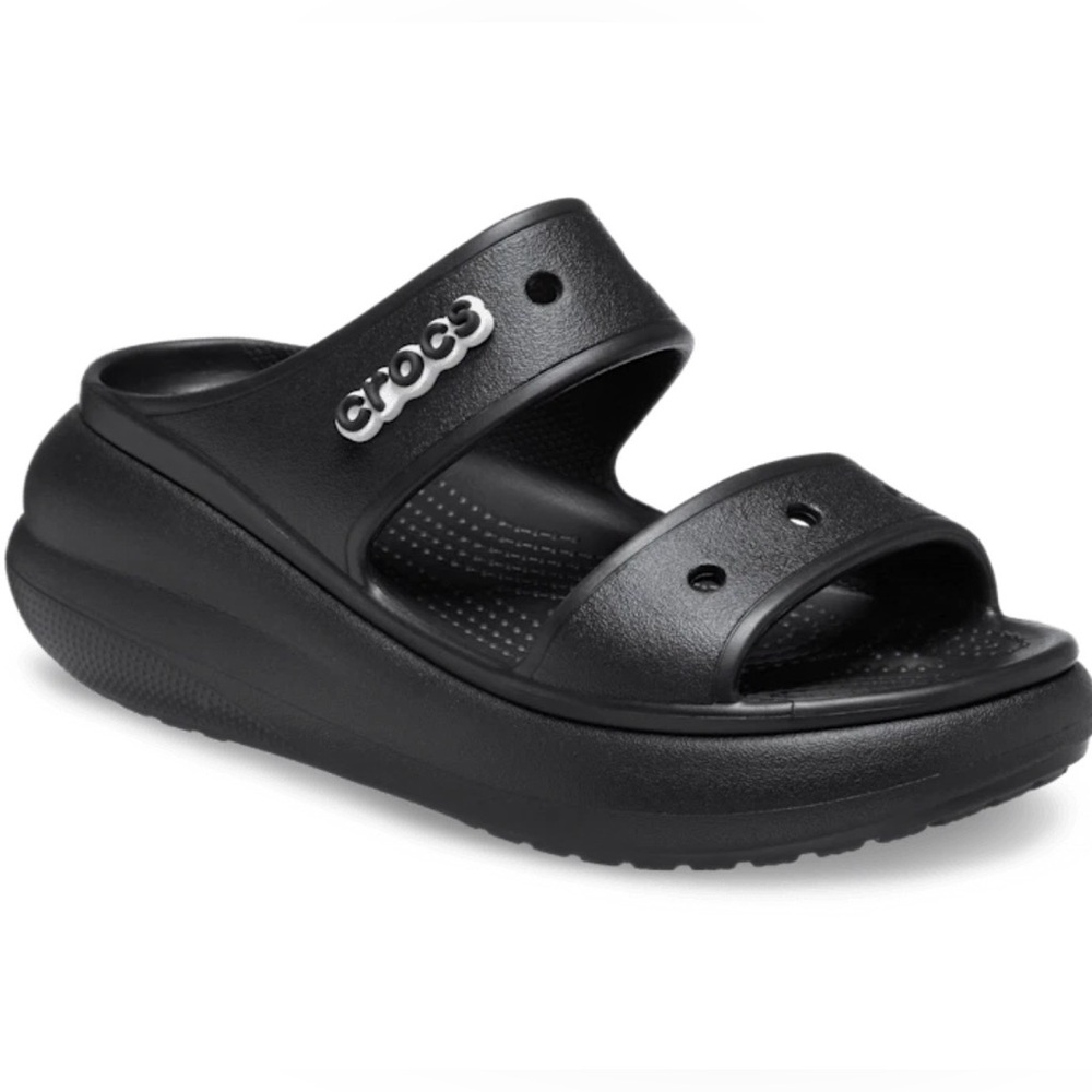 CROCS Classic Crush Black Sandals Women’s 10/ Men’s 8 NEW WITH TAGS